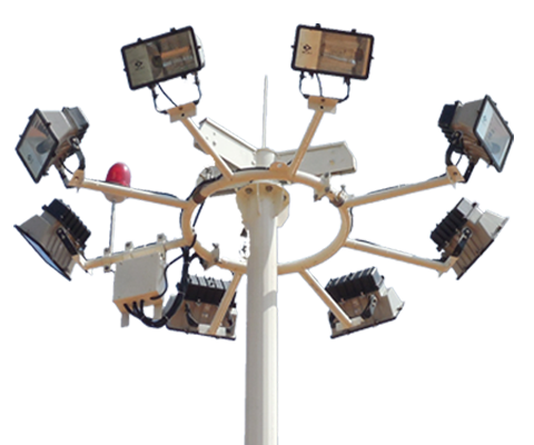 high mast installation