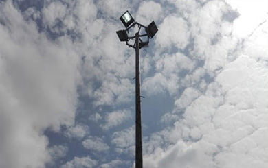 mini high mast poles india mini mast poles manufacturer in chennai, tamilnadu, india